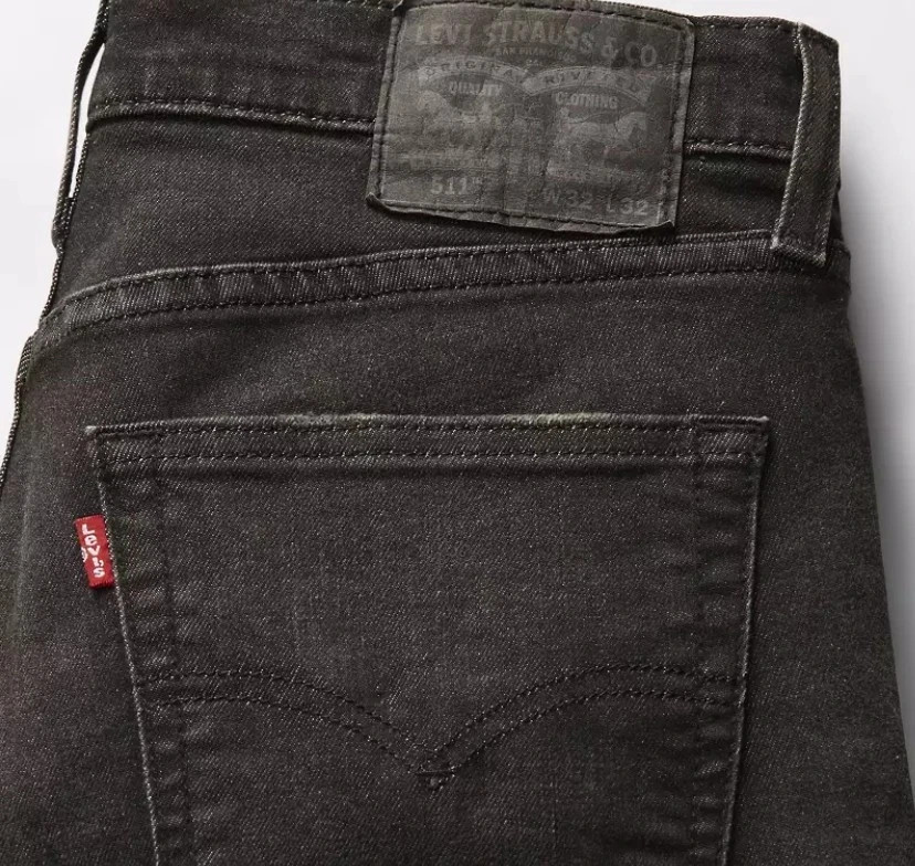 Levi 511 Slim Fit, Black Label Dark Wash Stretch- 33X32,34X32, 34X34
