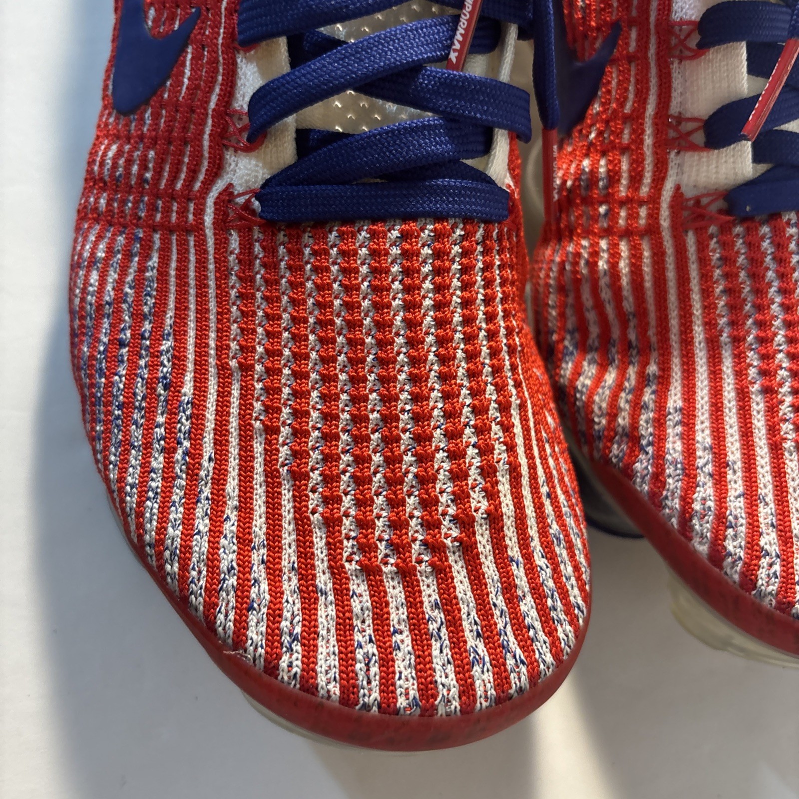 Nike Air Vapormax Flyknit 3.0 Team USA Running Shoes (CW5585-100) Men’s Size 12