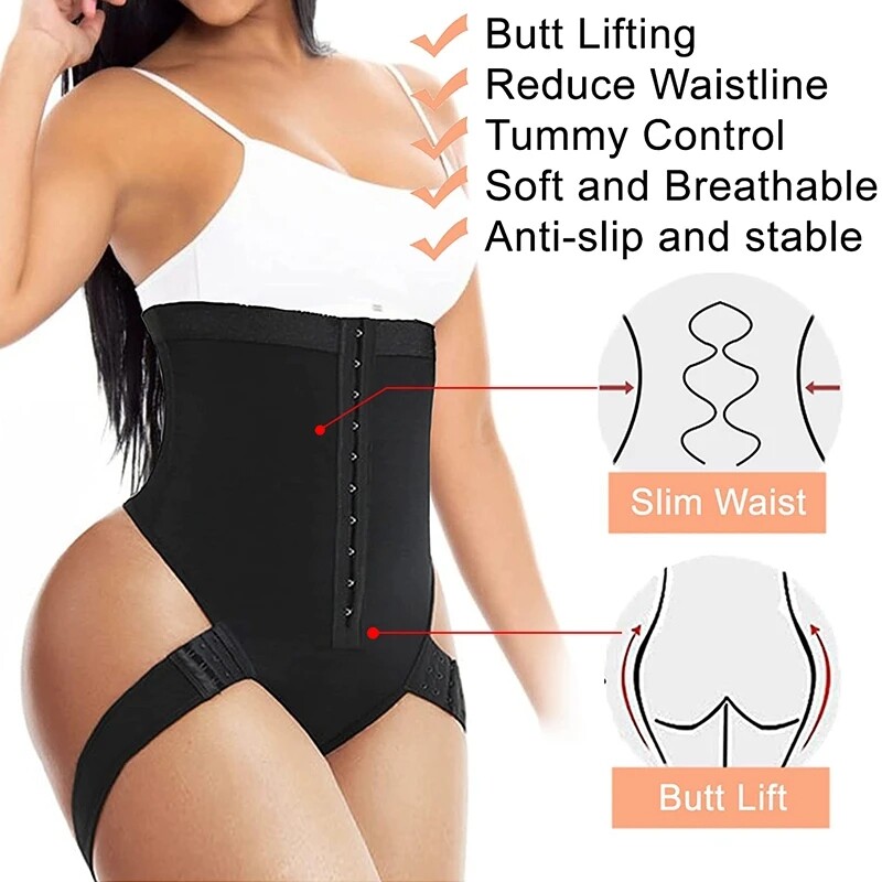Cuff Tummy Trainer with Butt Lift Female Exceptional Shapewear High Waist Shaper