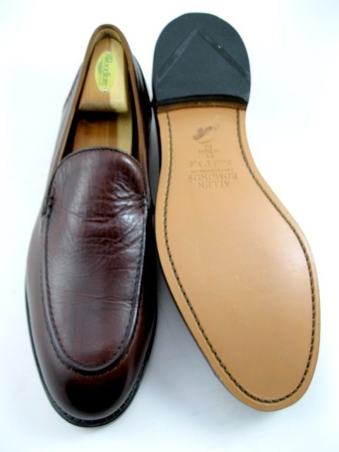 NEW Allen Edmonds “RANDOLPH” Leather VENETIAN Penny Loafers 10 D Mahogany (839N)