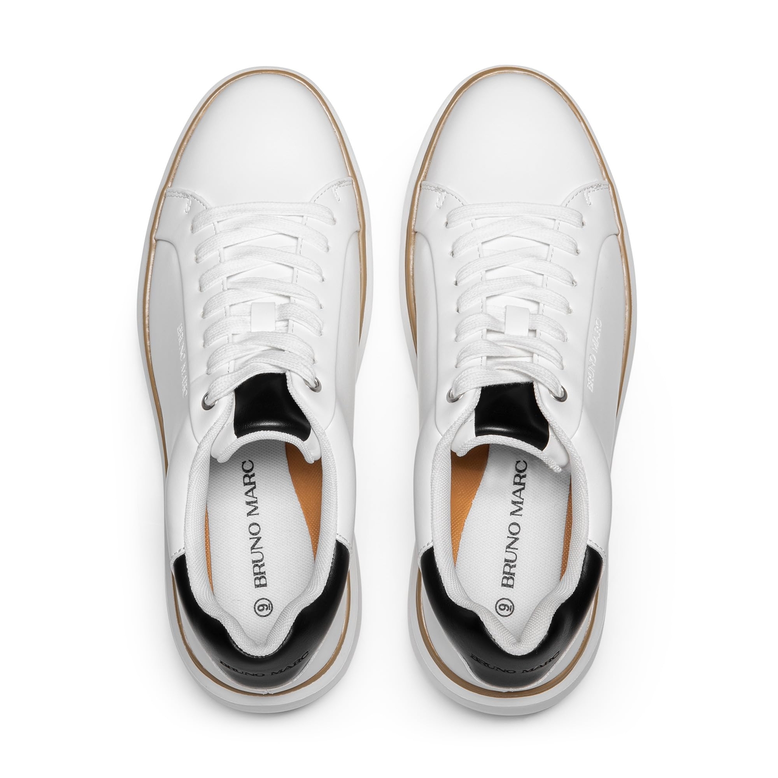 Men’s Fashion Sneakers Casual Breathable Shoes Black/White/Brown Size 8-13