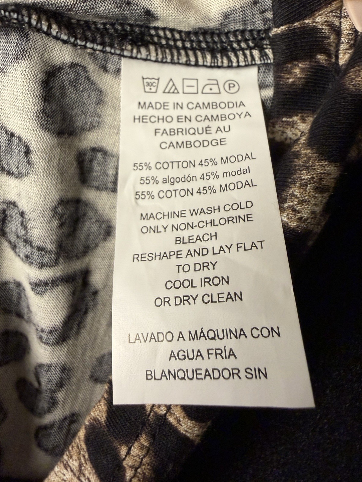 Michael Kors Leopard-Print Wrap Long Sleeve Top