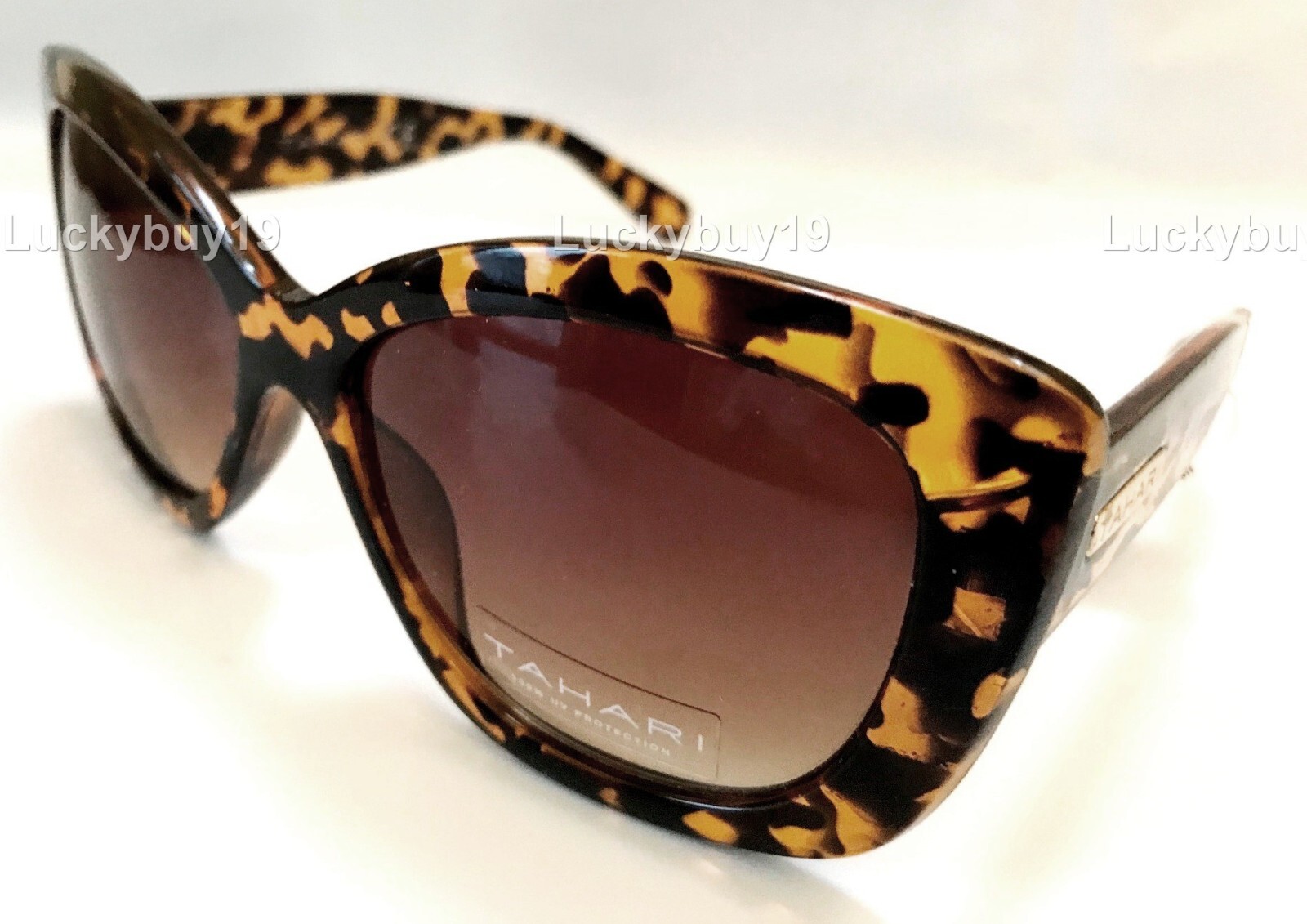 NWT TAHARI TH558 Brown Tortoise Designer Authentic Sunglasses Gift idea/775/New