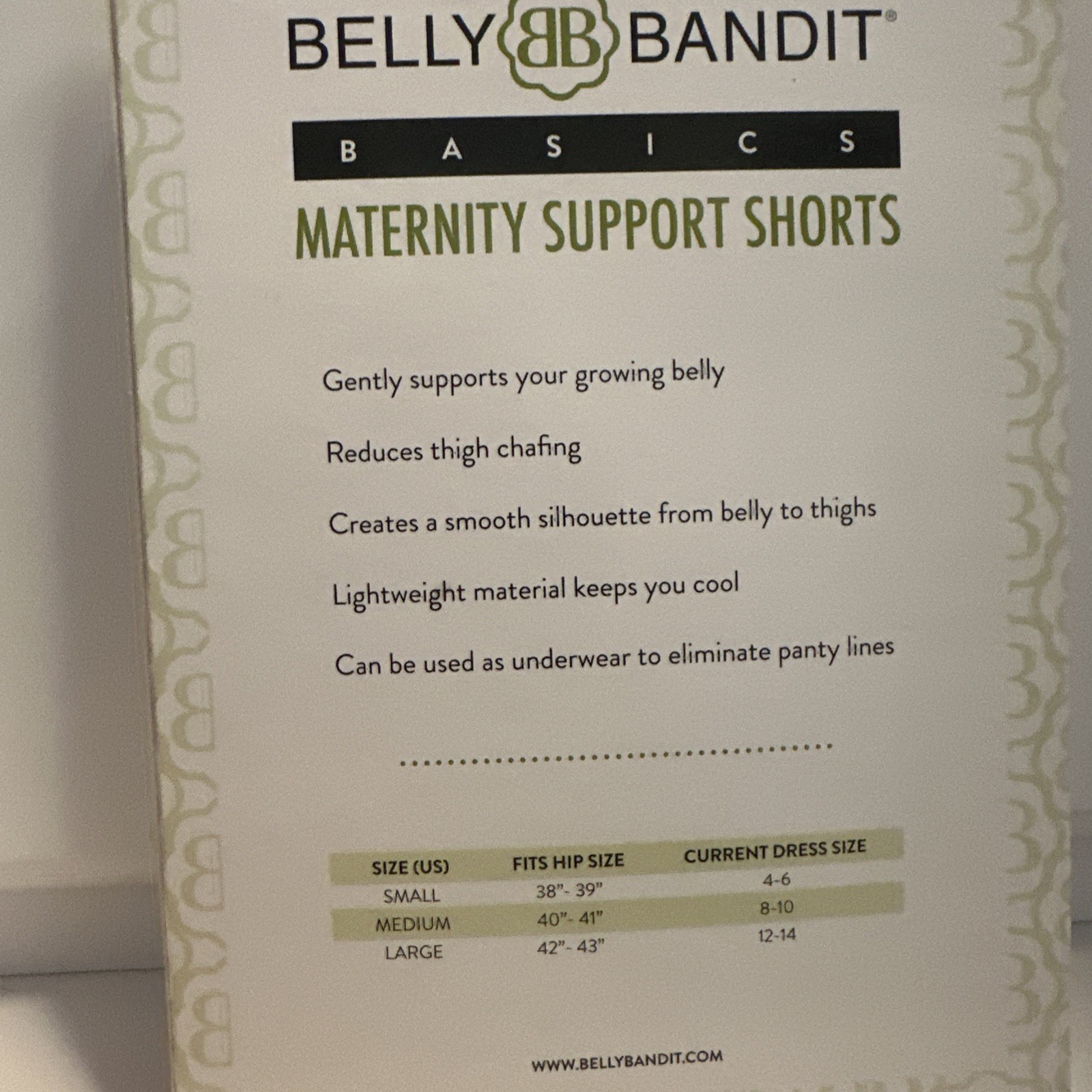 Belly Bandit Basics Maternity Support Shorts – Nude Size XL