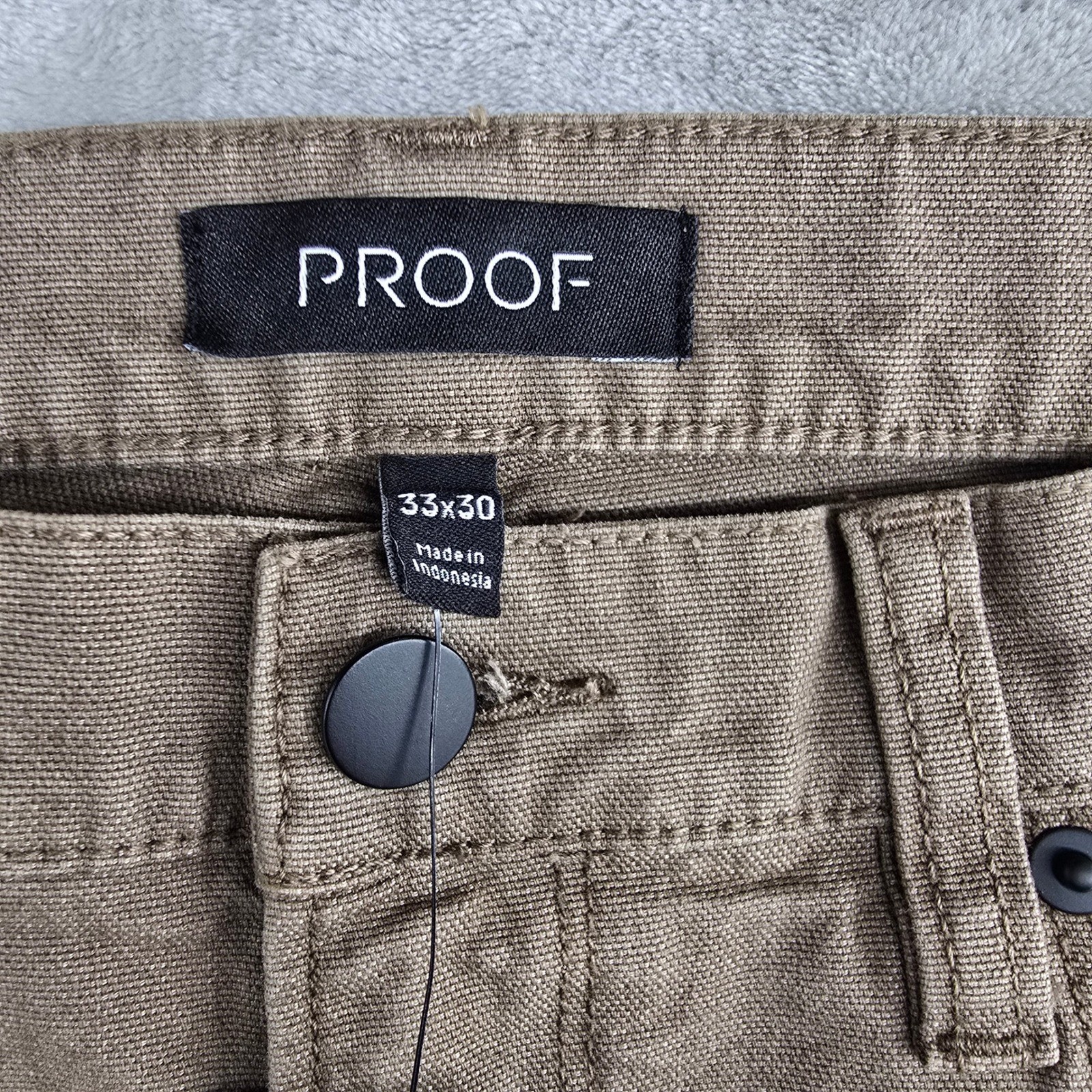 PROOF Rover Straight Fit Men’s 33×30 Tan Canvas Utility Pants Huckberry NEW