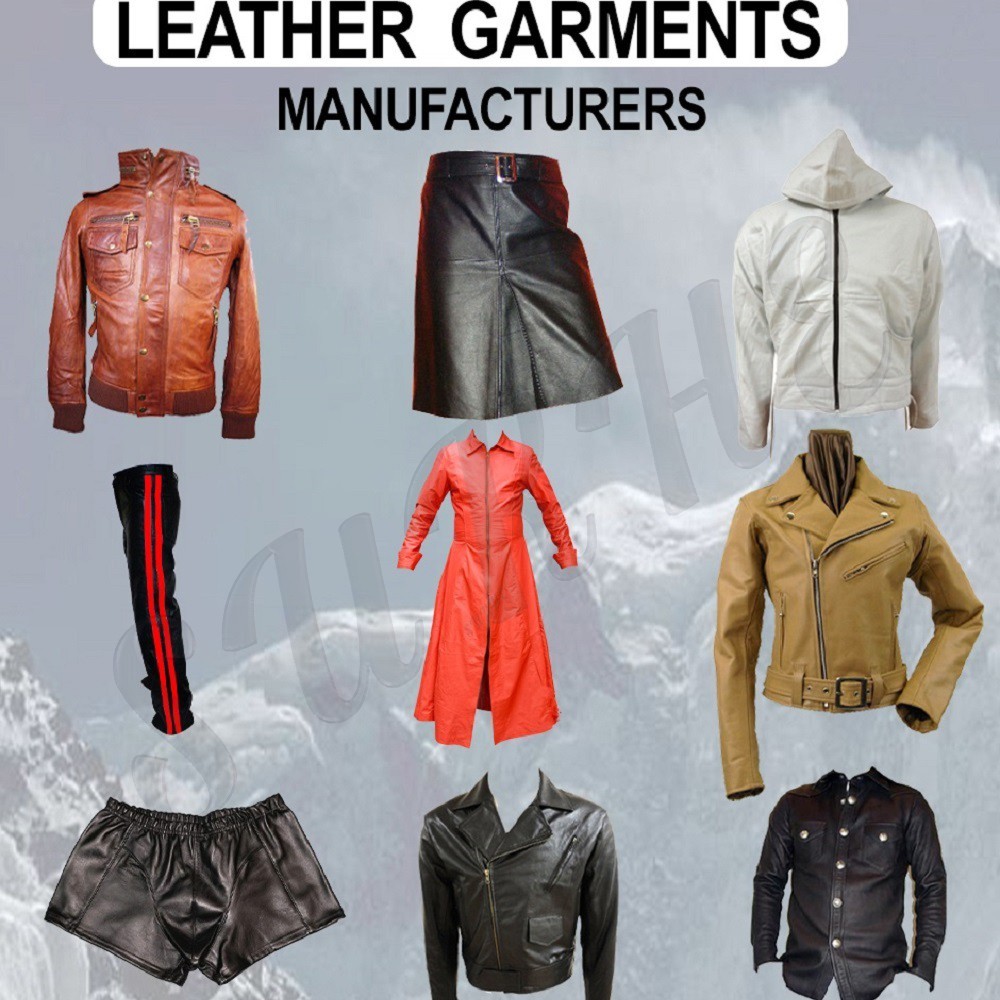 Brown Flare Legs Men’s Premium Genuine Leather Bib Overalls Leather Overall