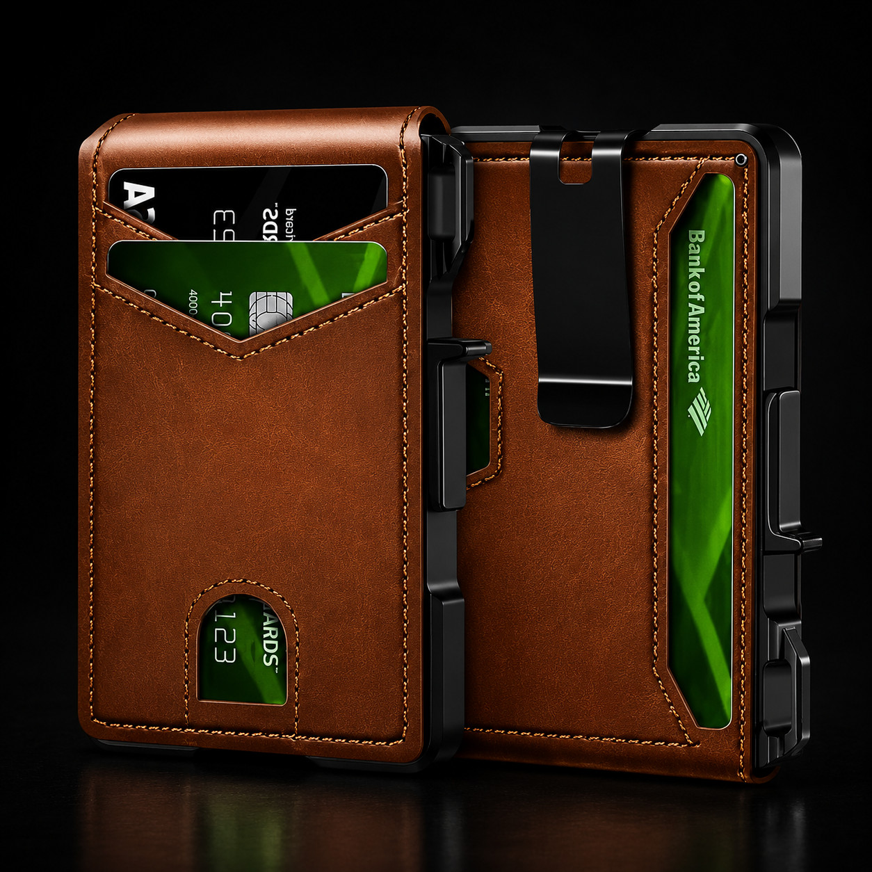 Wallet Credit Card Rfid Blocking Mens Leather Slim Cards Money Holder Pocket