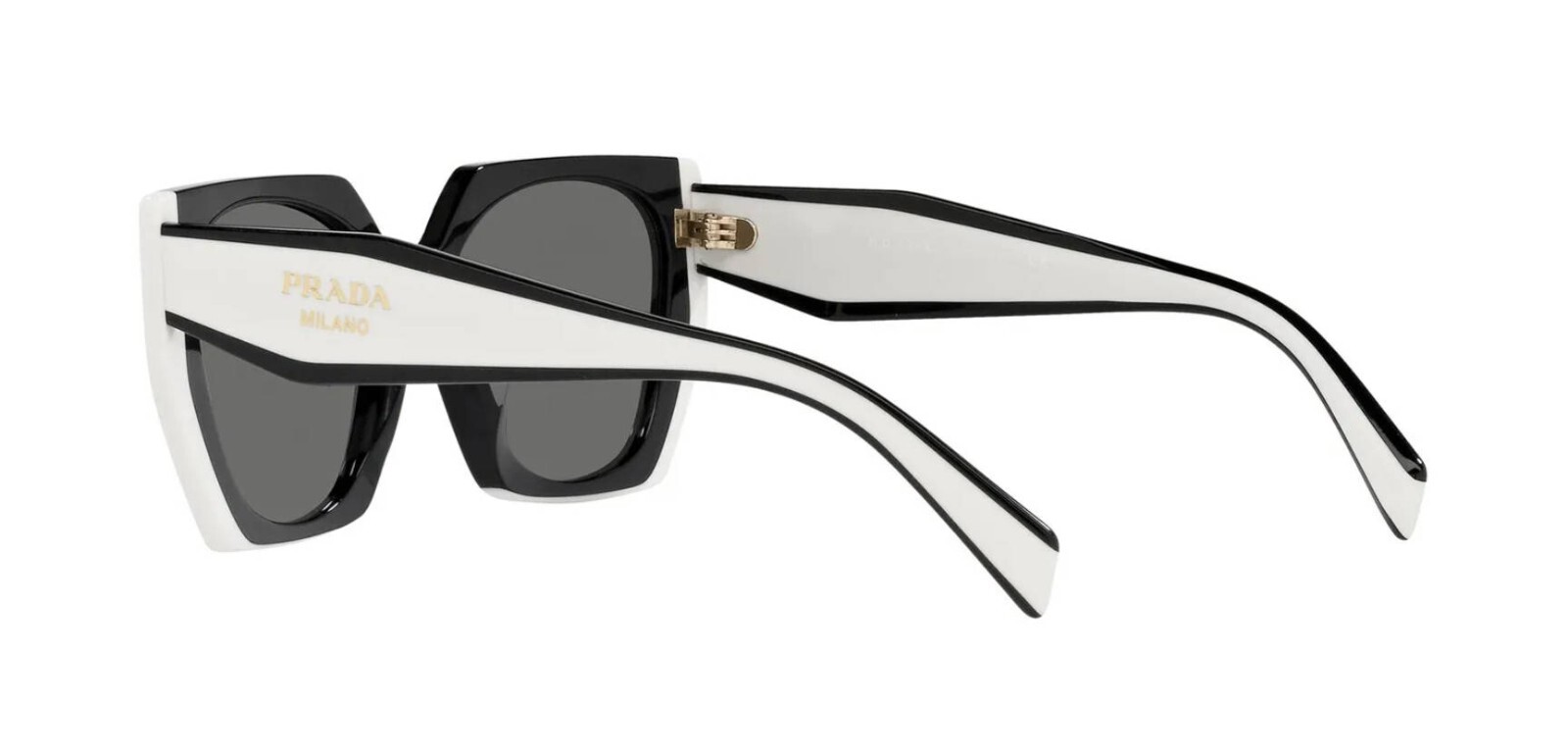 PRADA MONOCHROME PR 15WS Black And Talc/Dark Grey (09Q-5S0) Sunglasses