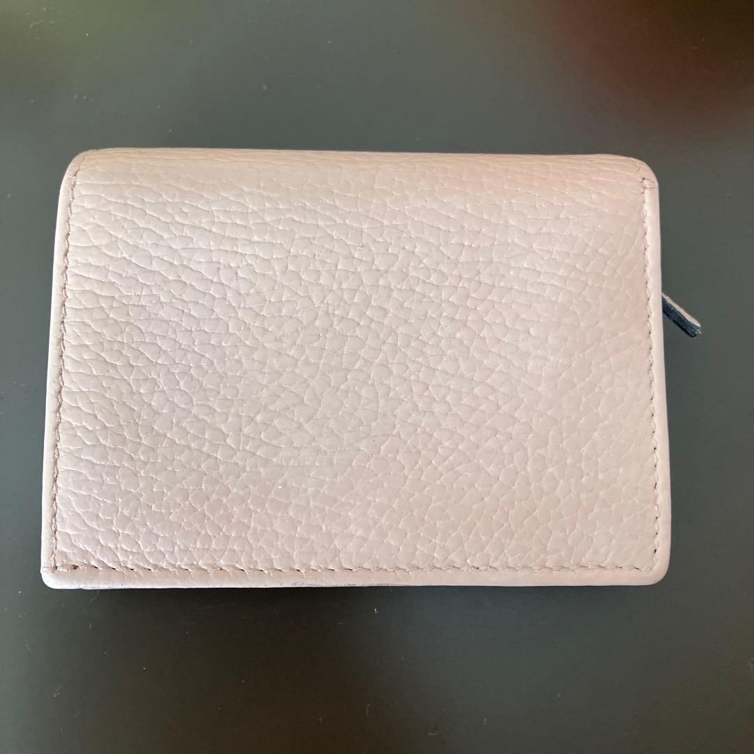 GUCCI Mini Wallet Marmont GG Logo Bi fold Pink