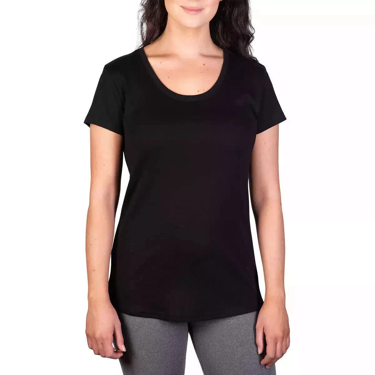 Kirkland Signature Ladies’ Scoop Neck Pima Cotton Tee(1711740)