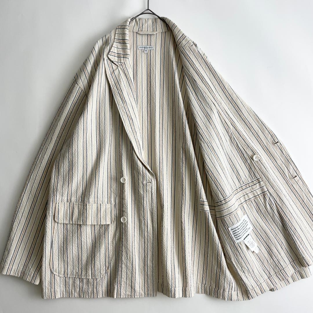 ENGINEERED GARMENTS 20SS Double Loiter Jacket Seersucker Stripe M F/S