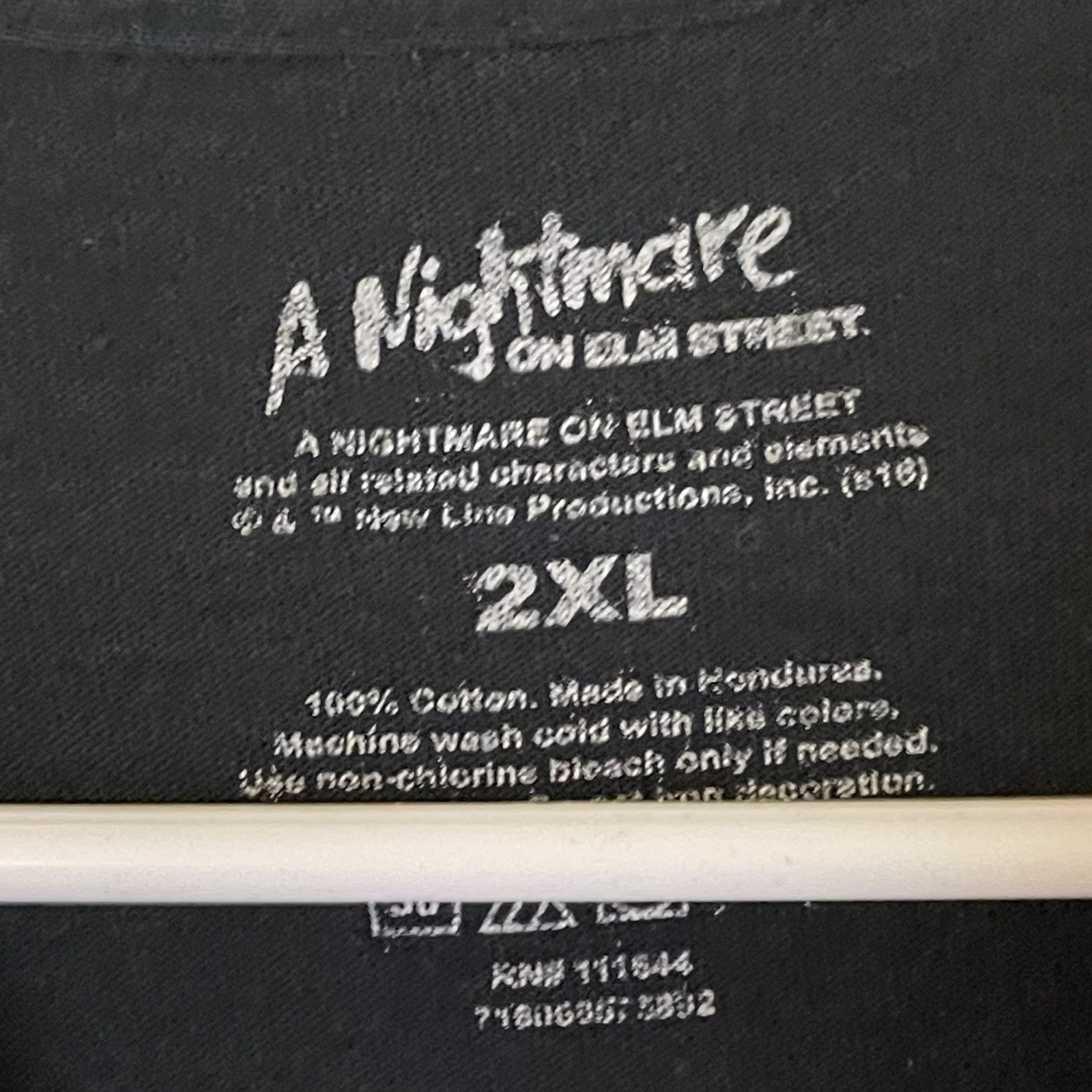 A Nightmare On Elm Street 2XL Black Mens Shirt – Freddy Krueger Horror Movie XXL