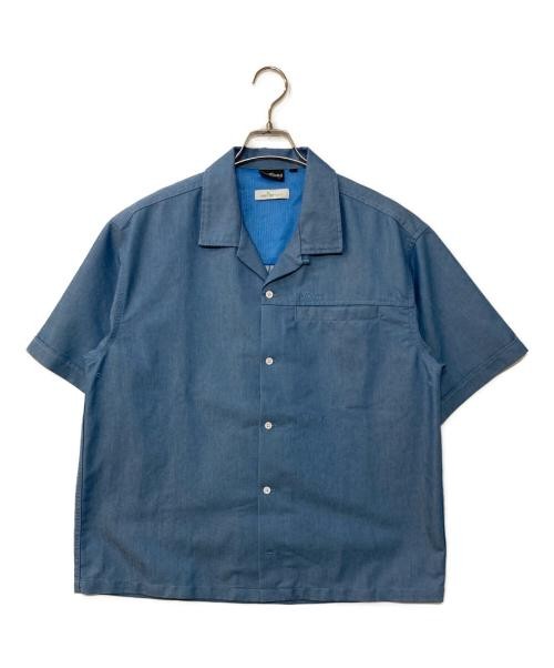 Wild Things Nanotex Denim S/S Shirt Blue Men M 65%Poly 35%Cotton