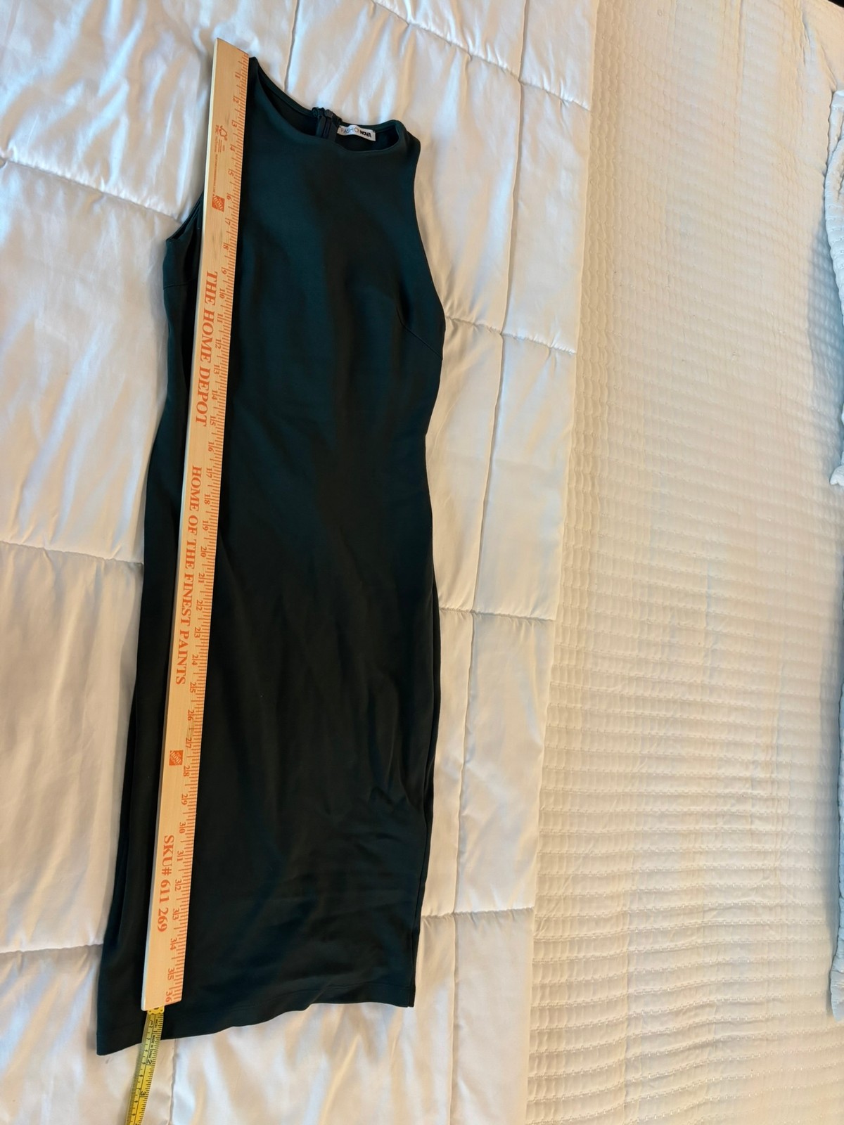 Fashion Nova Sleeveless Midi Dress Teal Bodycon Size S