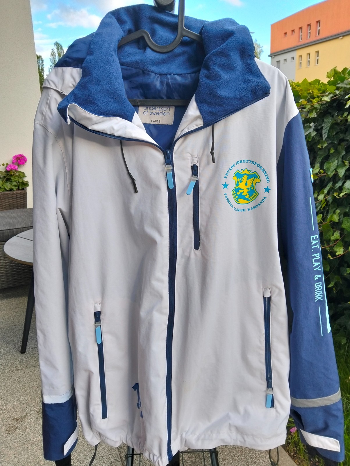 YIF Ystads IF Team Jacket Large Sweden Handball Club Issued Hooded Jacket L
