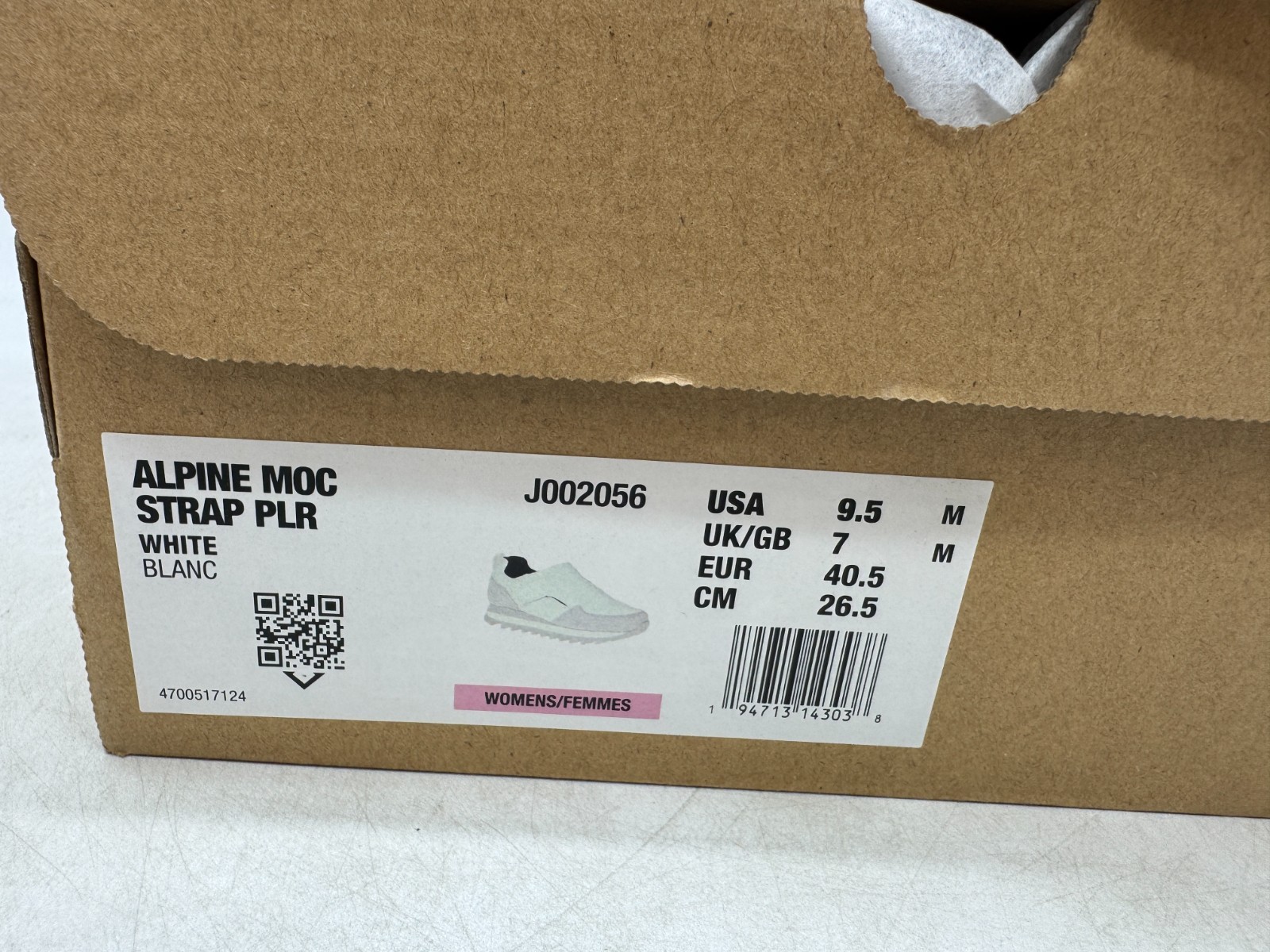 Merrell Alpine Moc Strap Polar Comfort Shoes Womens White Blanc Casual – 9.5