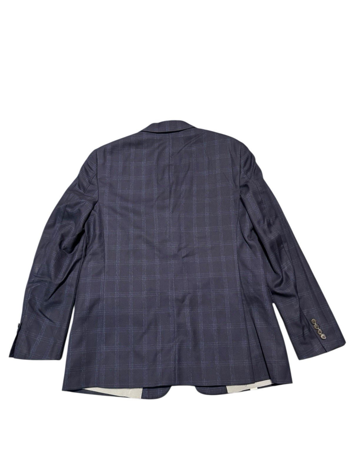 Todd Snyder New York Mayfair Fit Sport Coat Blazer 40R Navy Windowpane Wool USA