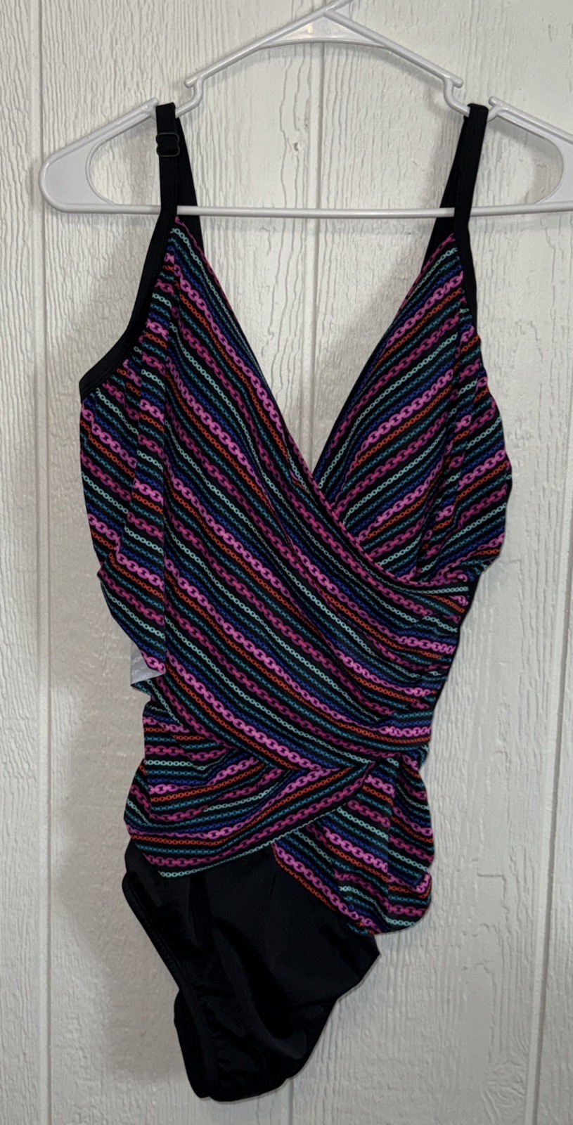 NWOT Embrace Your Curves by Miracle Brands Makenna One Piece Swimsuit 1X 16W-18W
