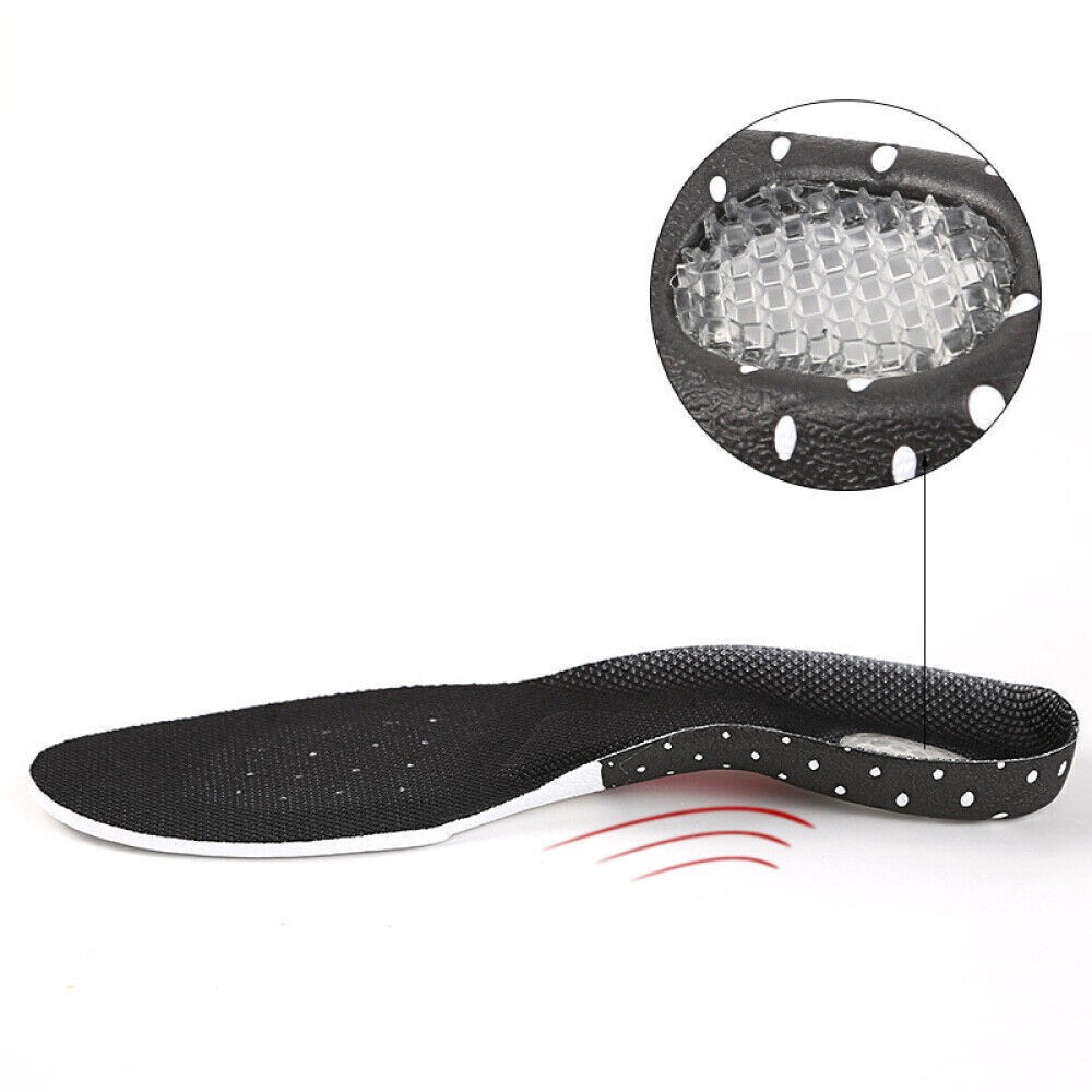 Men Insoles Gel Orthotic Sport Running Insert Shoe Pad Arch Support Heel Cushion