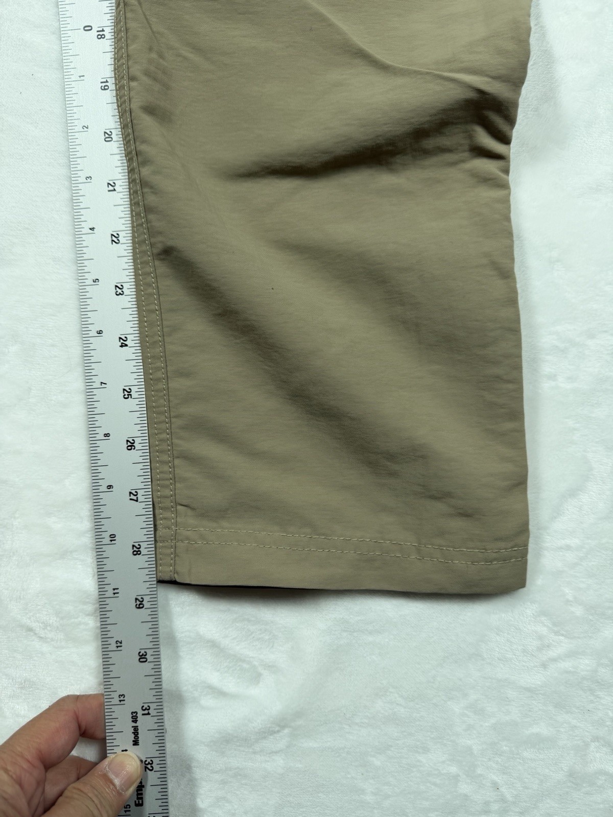 The North Face Pants Nylon Poly Hiking Outdoor Mens 34 X 29 Beige Khaki