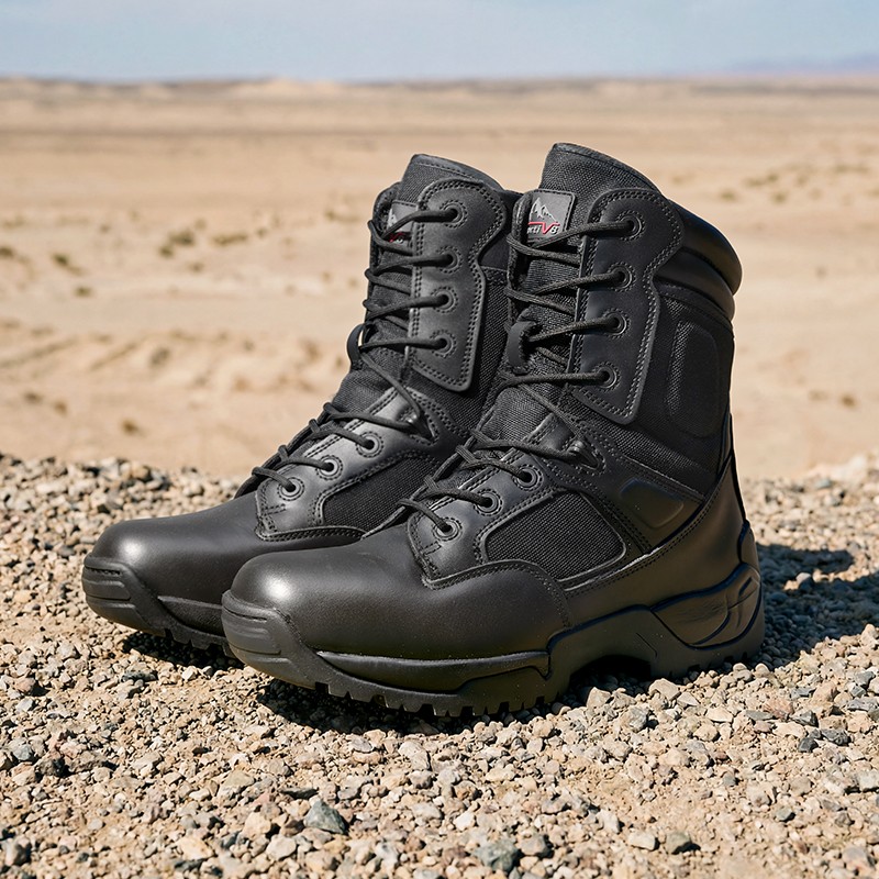 NORTIV 8 Men Military Tactical Desert Work Boots Hiking Motorcycle Combat Shoes
