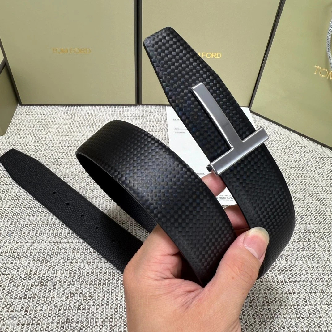 Tom Ford Lychee Pattern Casual/Professional Leather Belt