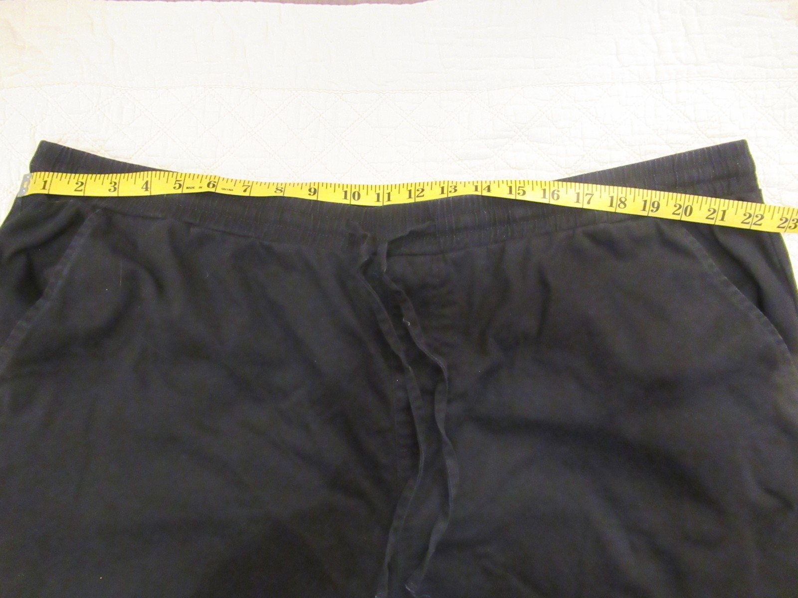 No Boundaries Men’s Drawstring Stretch Waist Pants Black Size 2XL (44-46)