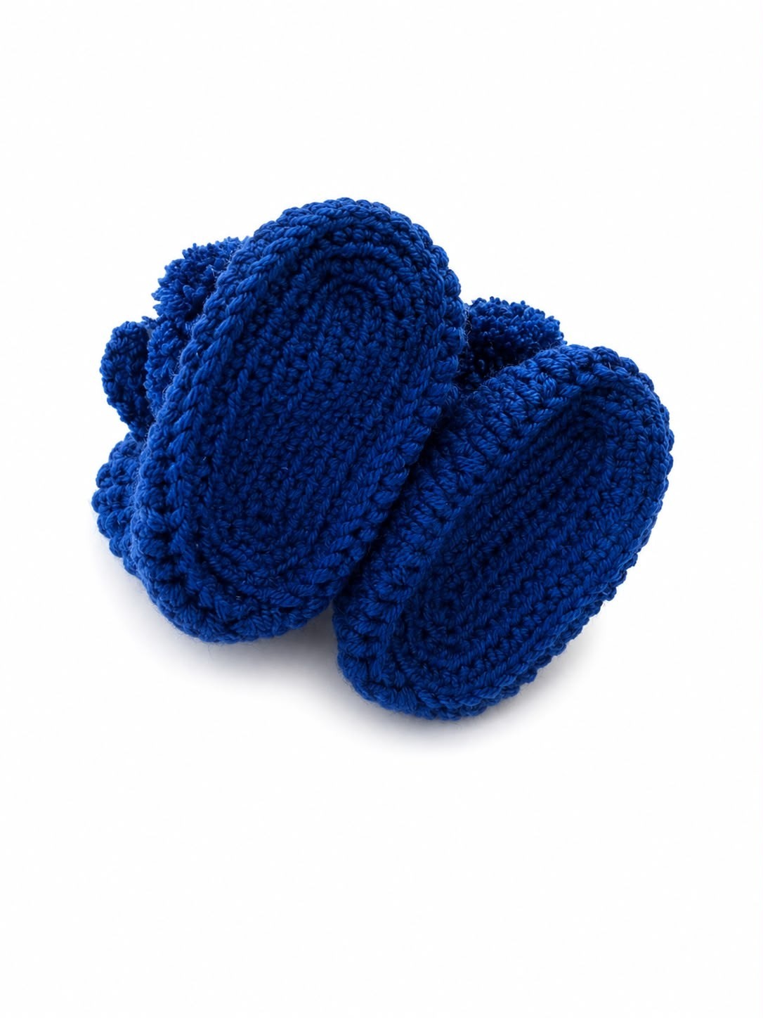 4 Pairs Handmade Baby Booties Crochet Pom Pom Newborn Shoes Gift Set 0-3M