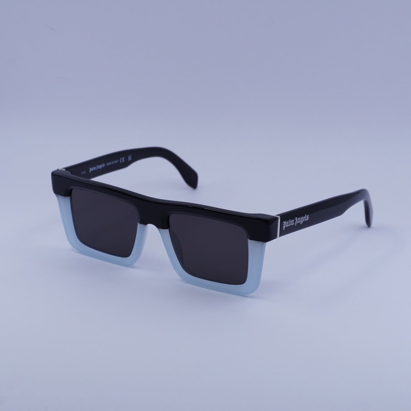 New Palm Angels PERI109 NAPA 4007 Black Light Blue/Dark Grey 51-18-145 Sungla…