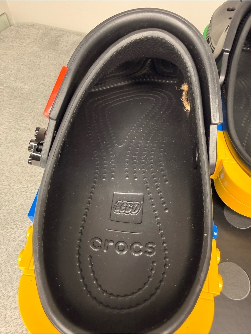 LEGO x Crocs Classic Clog Black Multi Platform NWT M7/W9 SOLD OUT RARE Lego Croc