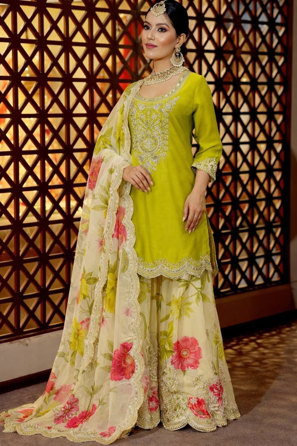 SALWAR KAMEEZ PAKISTANI INDIAN WEDDING PARTY WEAR DRESS BOLLYWOOD SUIT SHARARA