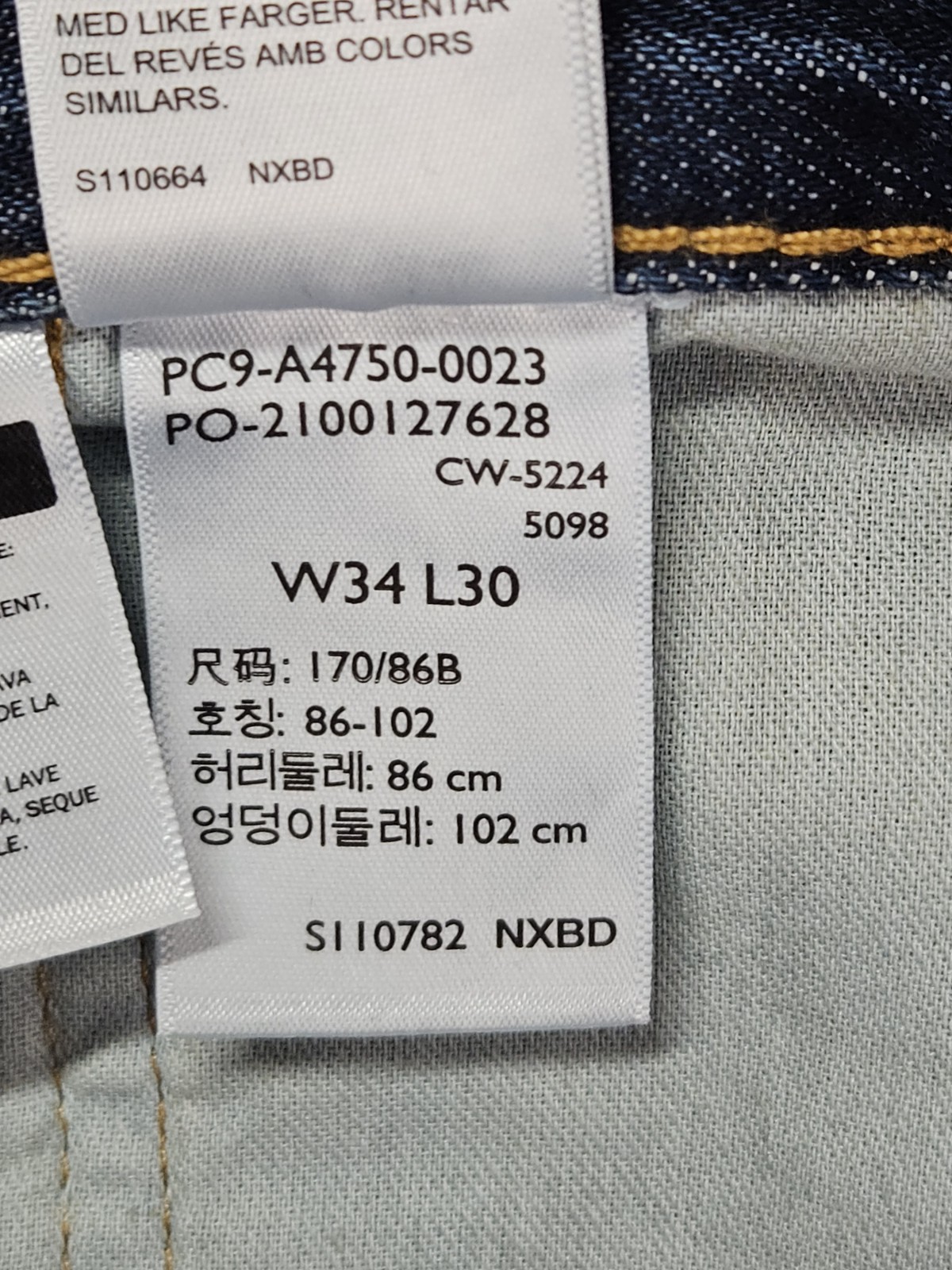 Levi’s 578 Baggy Jeans Men’s 34×30 Dark Wash Denim Y2K Relaxed Fit NWT