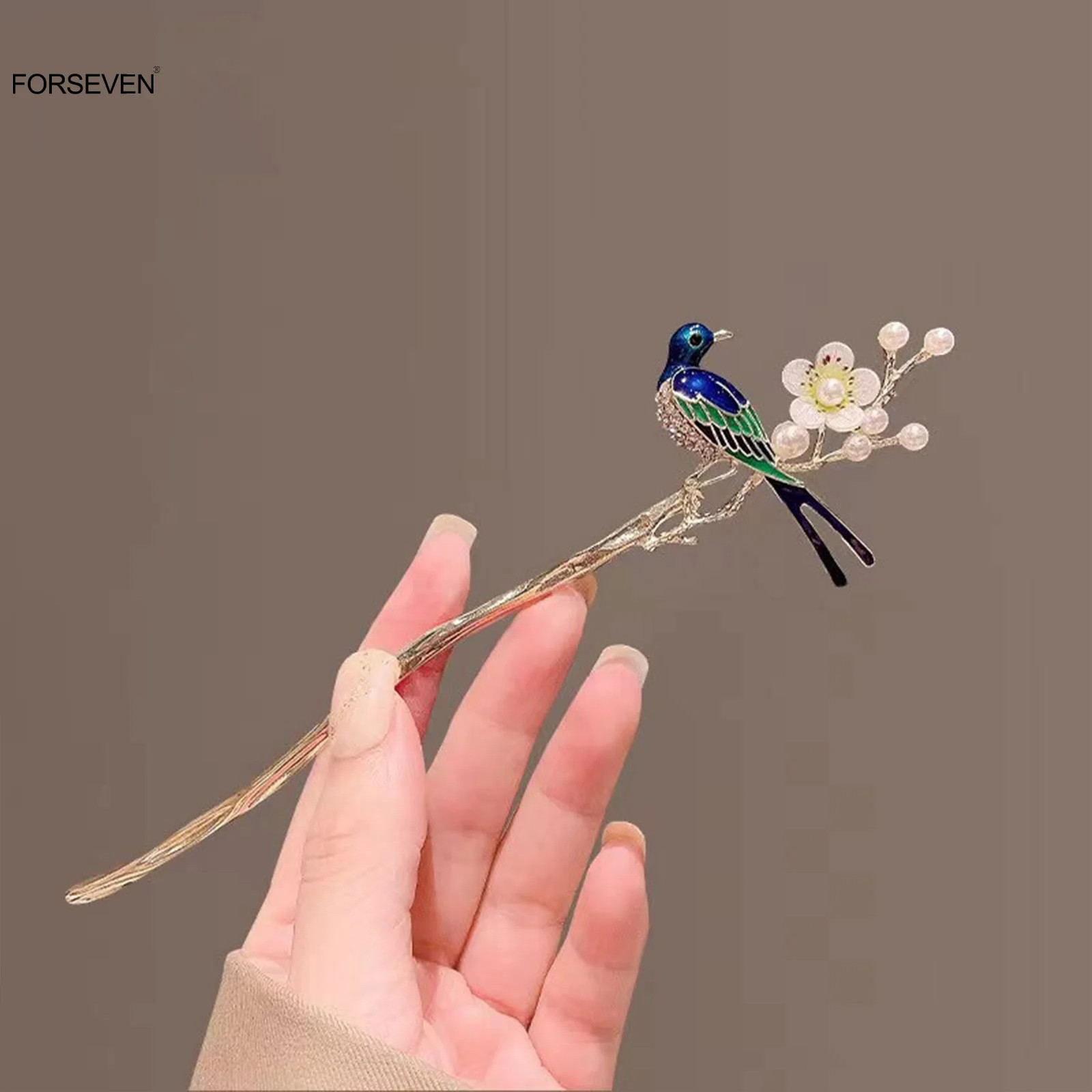 Chinese Chopsticks Hair Sticks Forks Brids Flower Designs Pearl Hairpins Side Cl