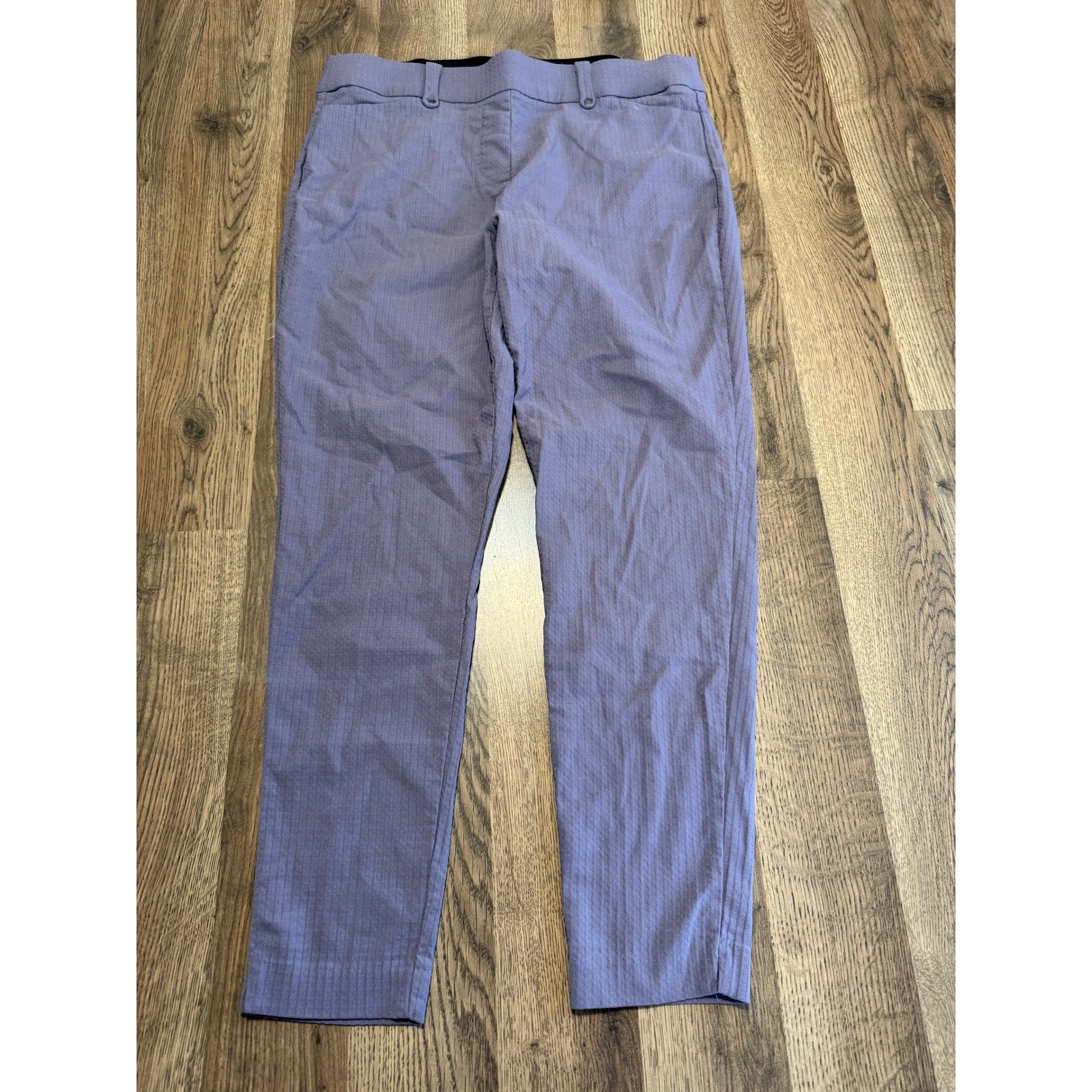 Maurices Trousers Womens Large Purple Adult Pull On Stretch Ankle Excellent
