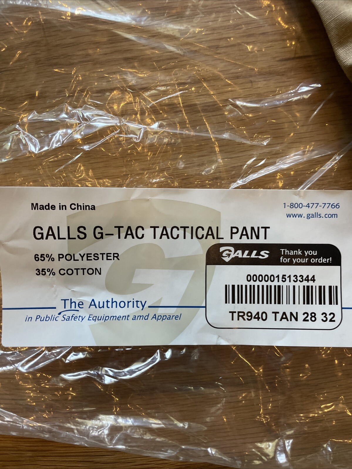 MENS 28×32 GALLS G-TAC RIPSTOP CARGO TACTICAL PANTS TR940 TAN 28×32 S20