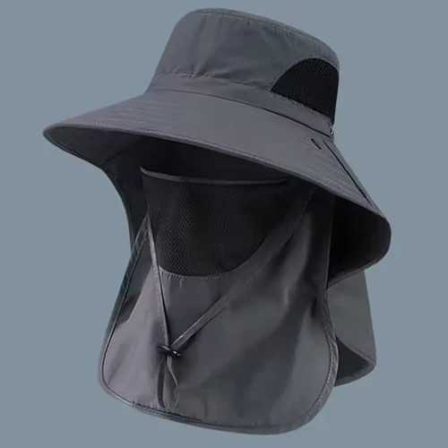 Wide Brim Sun Hat UV Protection Bucket Cap For Hiking Camping Fishing Safari Men