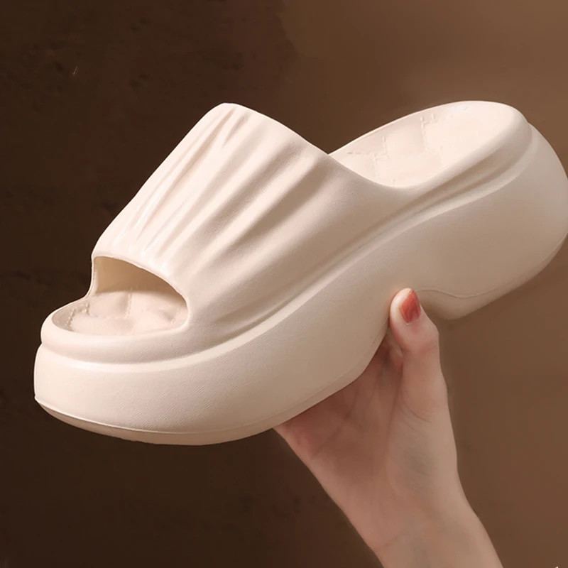 Chunky Platform Wedges Slippers Women 2025 Summer Indoor Outdoor Thick Bottom Sa