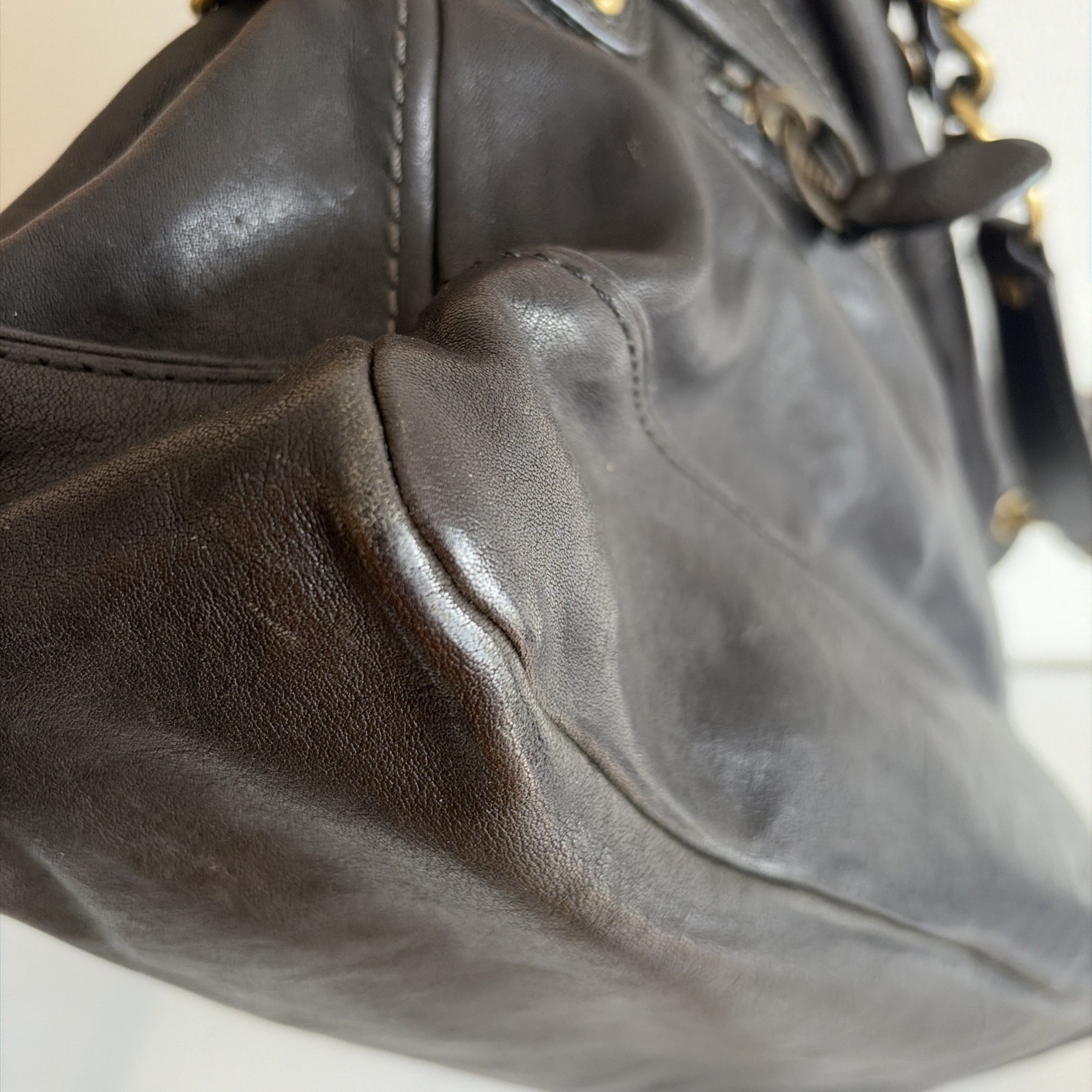 VTG Coach 11128 65th Anniversary Legacy Leigh Black Leather Satchel