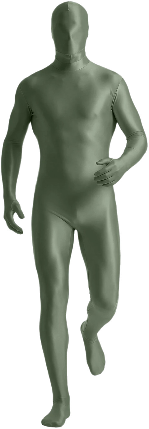 Men Satin Glossy Tracksuits One Piece Jumpsuits Cosplay Costume Zentai Bodysuits