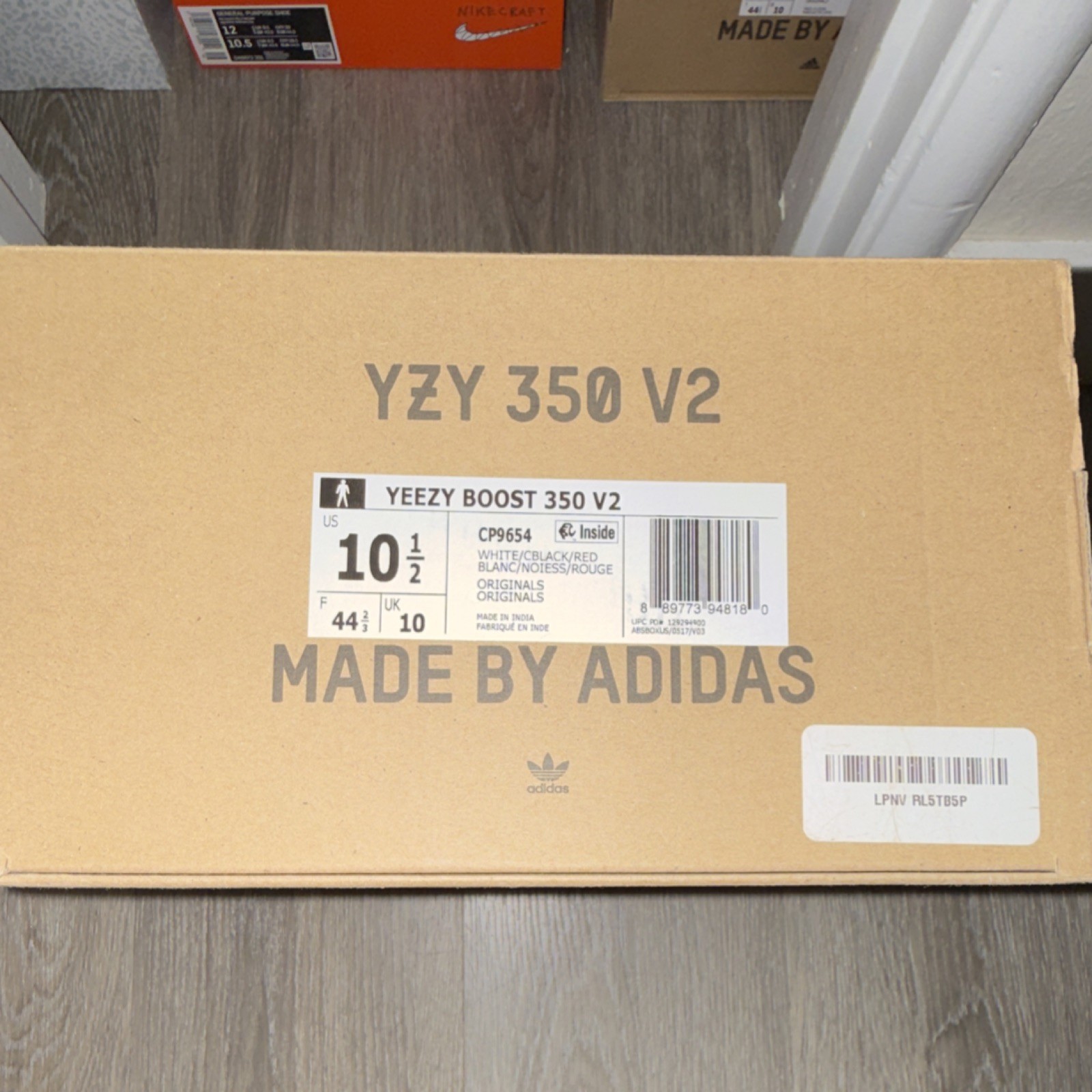 adidas Yeezy Boost 350 V2 Zebra White/Core Black/Red CP9654 Primeknit Low