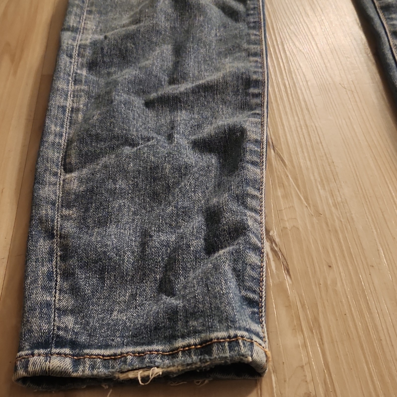American Eagle Next Level Stretch High-Rise Jegging Distressed Blue Jeans 6