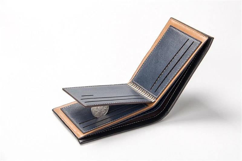 Men’s Bifold Wallet Money ID Credit Card Holders Men Short Purse RFID Blocking