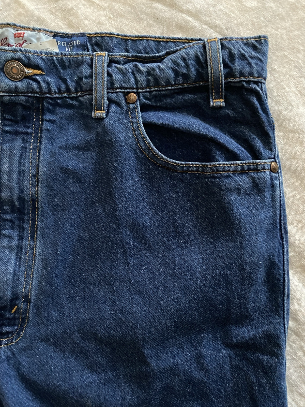 Levis Levi’s 540 Brown Tab Jeans W38 L34 Relaxed Fit Inseam 31″ USA Made