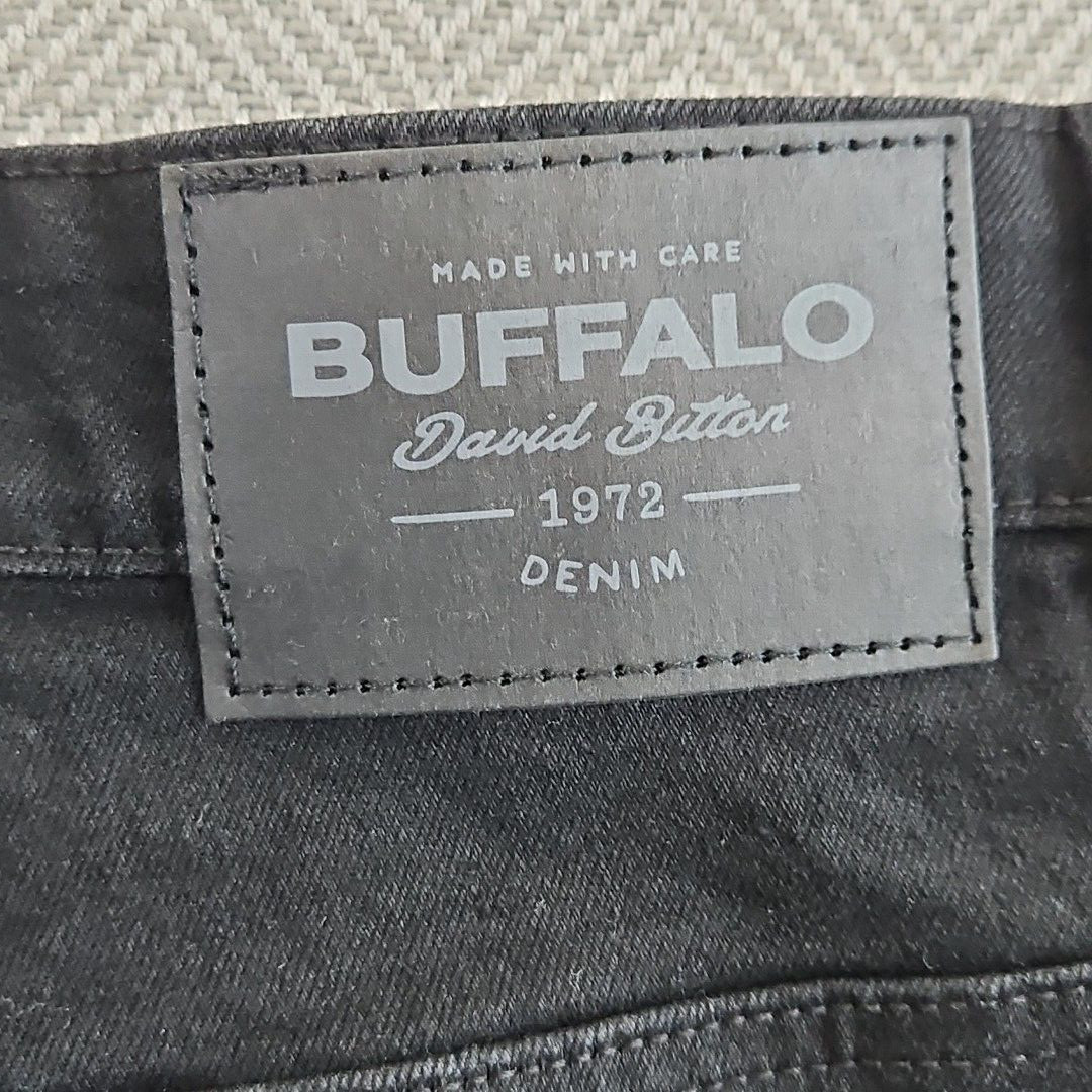 Buffalo David Bitton Ash Jeans Men’s Size W36 L32 Black Slim Fit NWT Classic