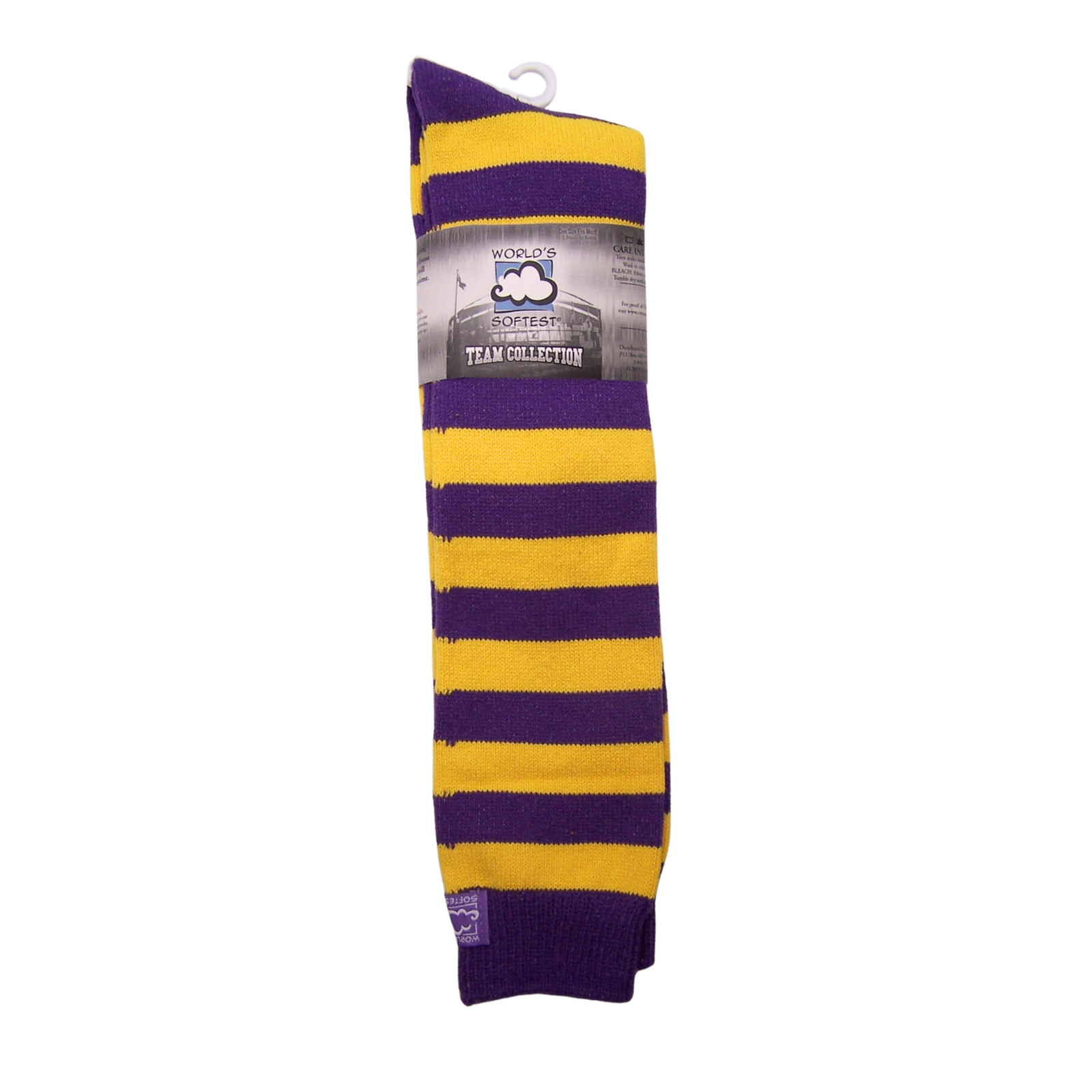 Pack of 3 Over-the-Calf Rugby Stripe Socks, Assorted Colors, One Size Fits Most