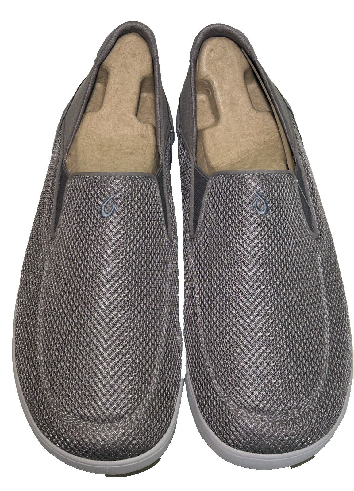 OLUKAI Nohea Pae Mens Size 10.5 Slip On Loafer Sneakers Fog Breathable Comfort