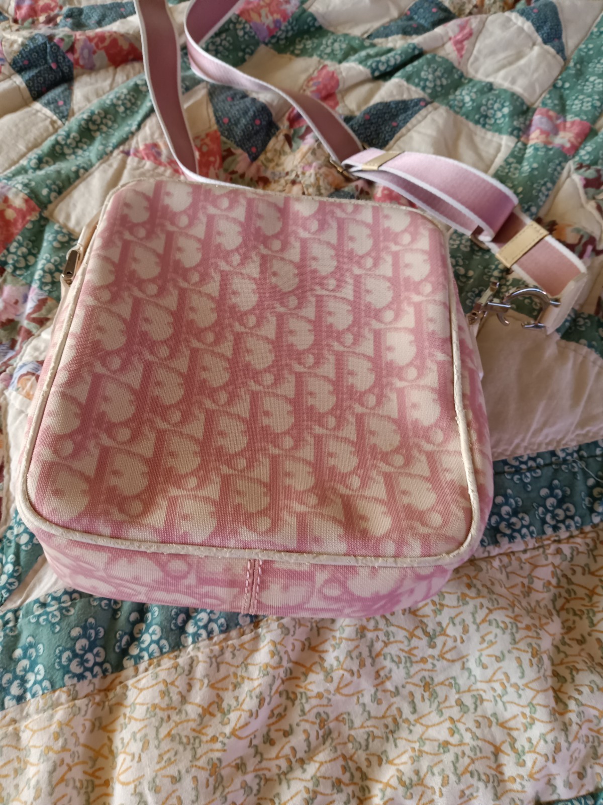 Christian Dior Diorissimo Girly Trotter Messenger Bag Pink