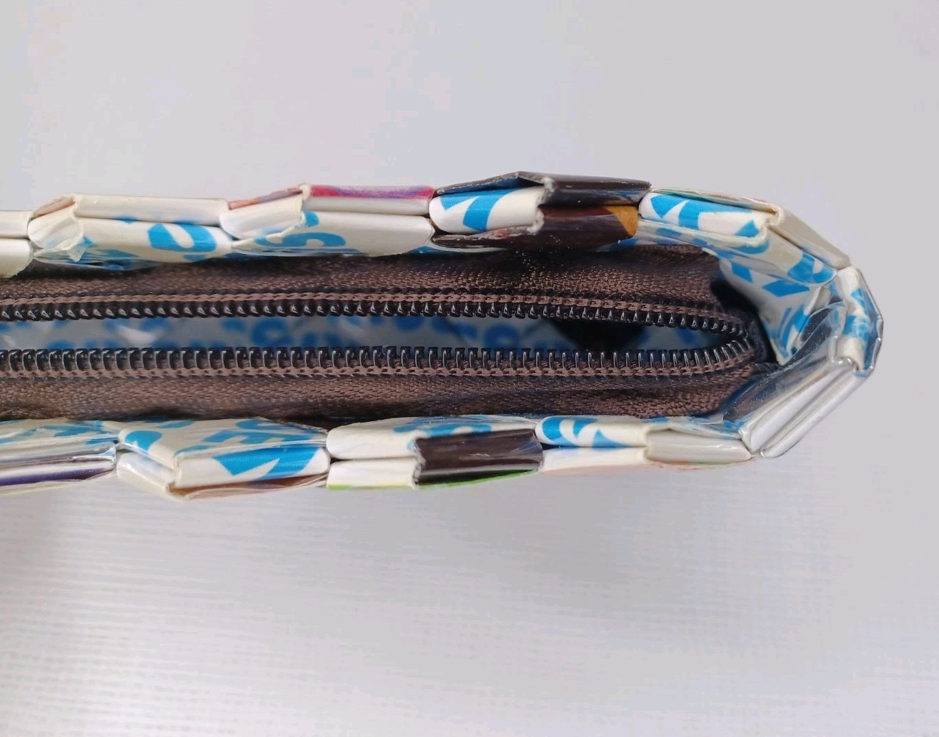 Nahui Ollin Candy Wrapper Clutch Purse With Handle Kisses