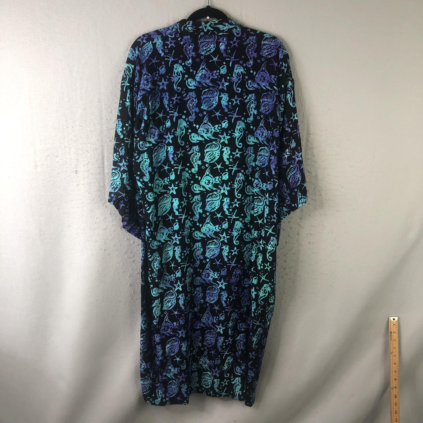 Sea Horse Topper Womens One Size Multicolor Tropical Ocean Beach Resort Cruise