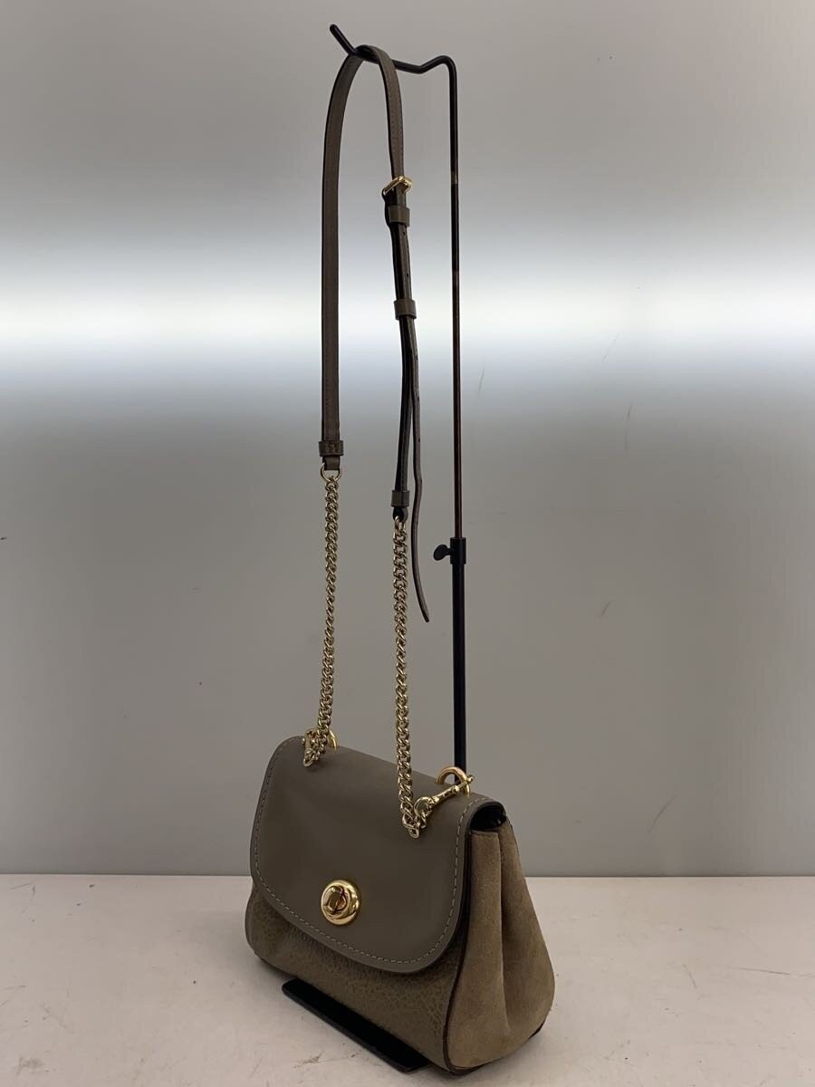 COACH Shoulder Bag Leather BRW F22349